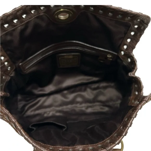 Coach Rare Limited Chelsea Abbey Calf Hair Satchel Brown Leather Laced Bag - Picture 12 of 14